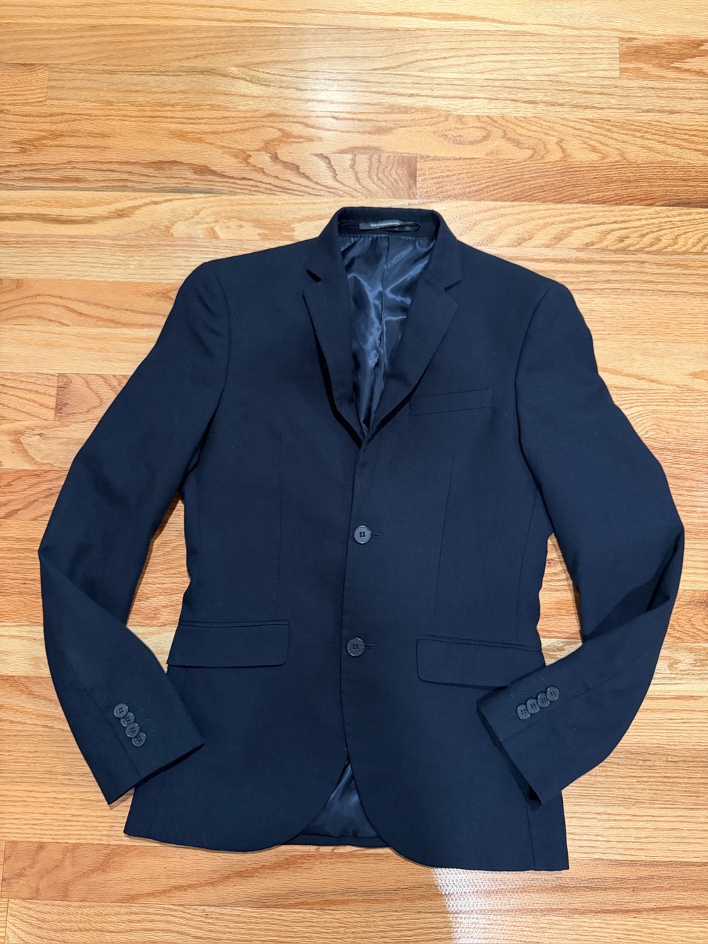 H&M Men’s Navy Slim Fit Blazer Sport Coat Jacket 34R